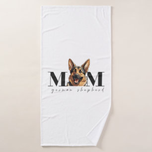 Dog Mom GERMAN SHEPHERD DOG Classic T-Shirt Bath Towel