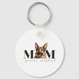 Dog Mom GERMAN SHEPHERD DOG Classic T-Shirt Keychain