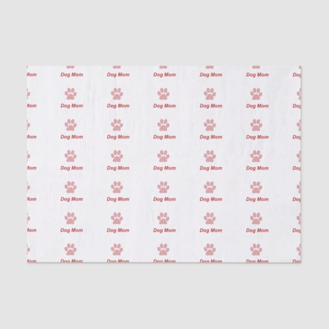 Dog Mom Gift Tissue Paper (Front)