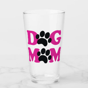 Dog Mom Glass