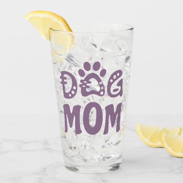Dog Mom Glass (Front Ice)