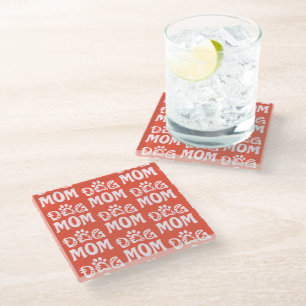 Dog Mom Glass Coaster