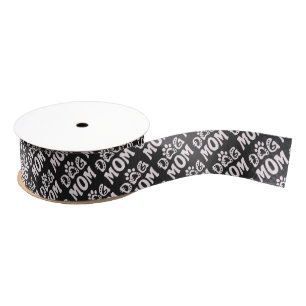 Dog Mom Grosgrain Ribbon