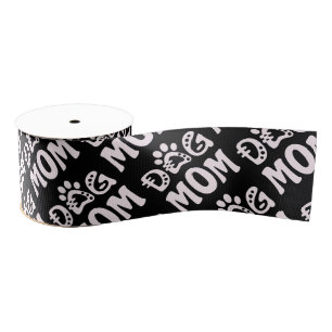 Dog Mom Grosgrain Ribbon