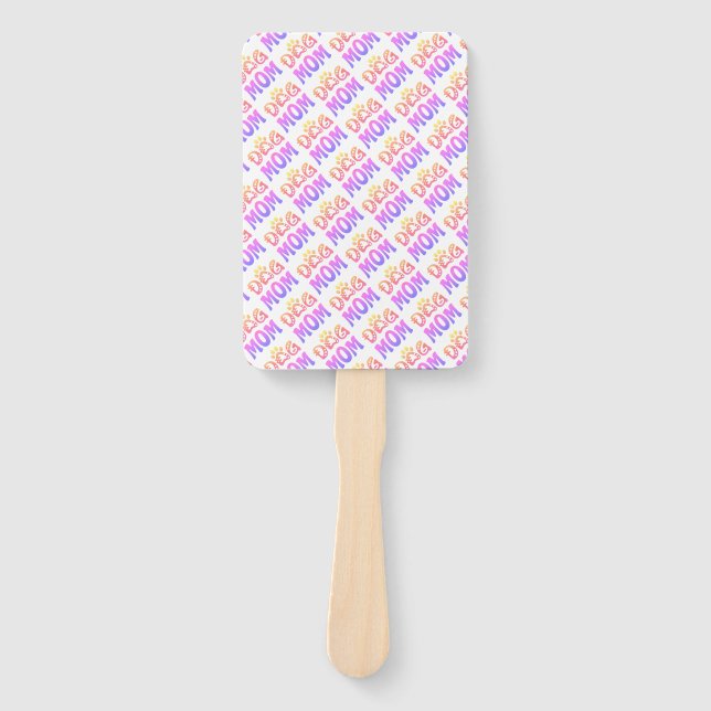 Dog Mom Hand Fan (Front)