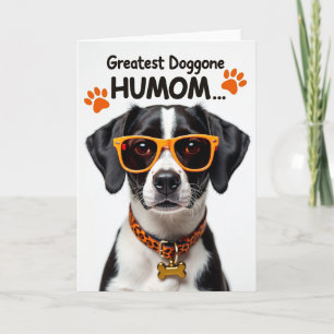 Dog Mom Happy Day Portrait Card