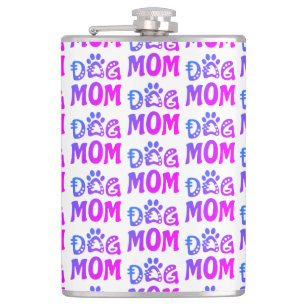 Dog Mom Hip Flask