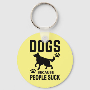 Dog Mom Introvert Hater Cute German Shepherd Key Keychain