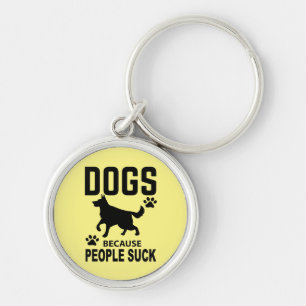 Dog Mom Introvert Hater Cute German Shepherd Keychain