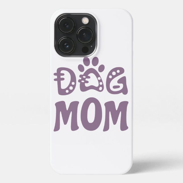 Dog Mom iPhone Case (Back)