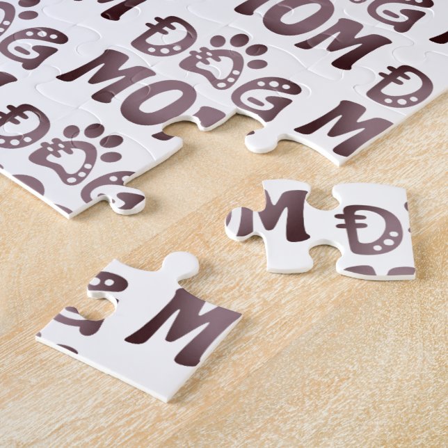 Dog Mom Jigsaw Puzzle (Side)