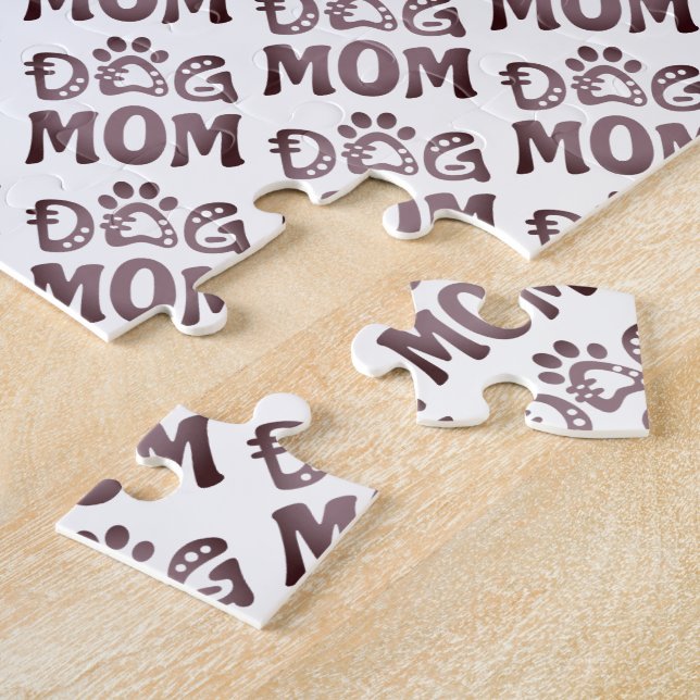 Dog Mom Jigsaw Puzzle (Side)