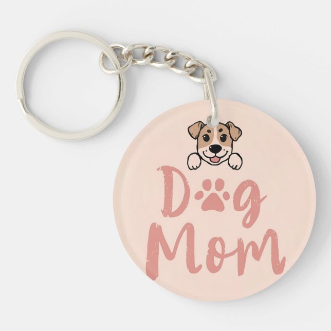 Dog Mom  Keychain (Front)