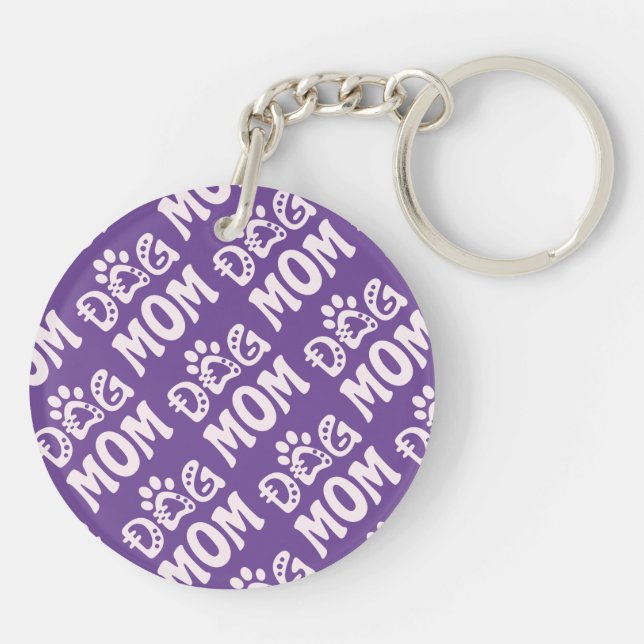 Dog Mom Keychain (Back)