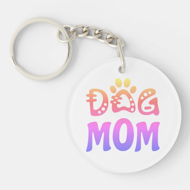 Dog Mom Keychain (Front)