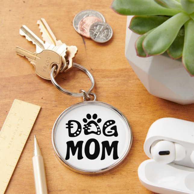 Dog Mom Keychain (Desk)