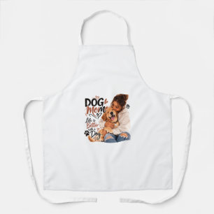 Dog Mom Kitchen Apron – Cute Dog Lover Cooking Apr