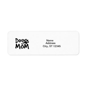 Dog Mom label