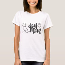 Dog Mom Line Art Design | Minimalist Dog Lover