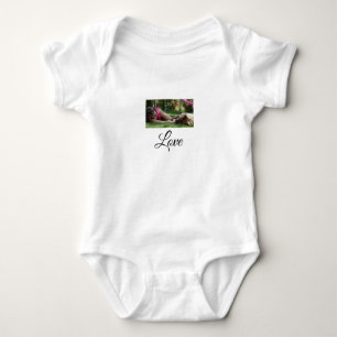 Dog mom love add name text pet name lovers baby bodysuit