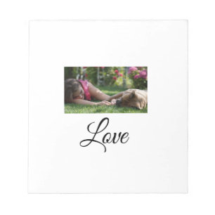 Dog mom love add name text pet name lovers notepad