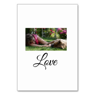 Dog mom love add name text pet name lovers table number