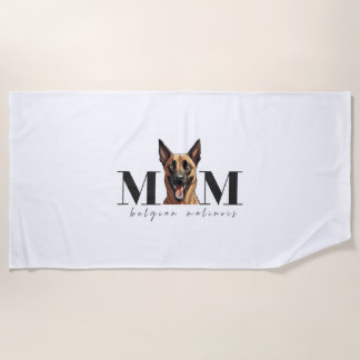 Dog Mom MALINOIS Classic T-Shirt Beach Towel