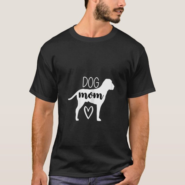 Dog Mom Mama Dog  Puppy Doggies Labrador Pet Paws  T-Shirt (Front)