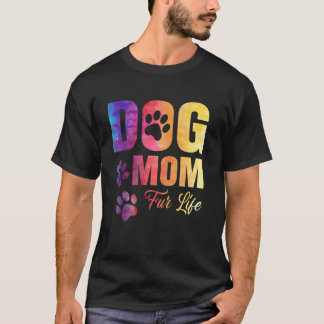 Dog Mom Mama Tie Dye Dog Girls Women Mothers Day T-Shirt