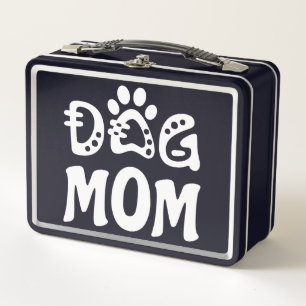 Dog Mom Metal Lunch Box