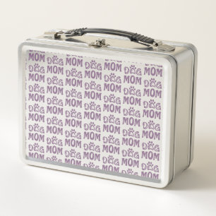 Dog Mom Metal Lunch Box