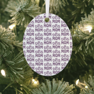 Dog Mom Metal Ornament