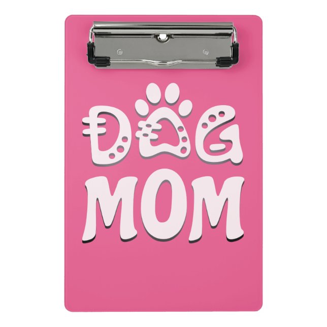 Dog Mom Mini Clipboard (Front)
