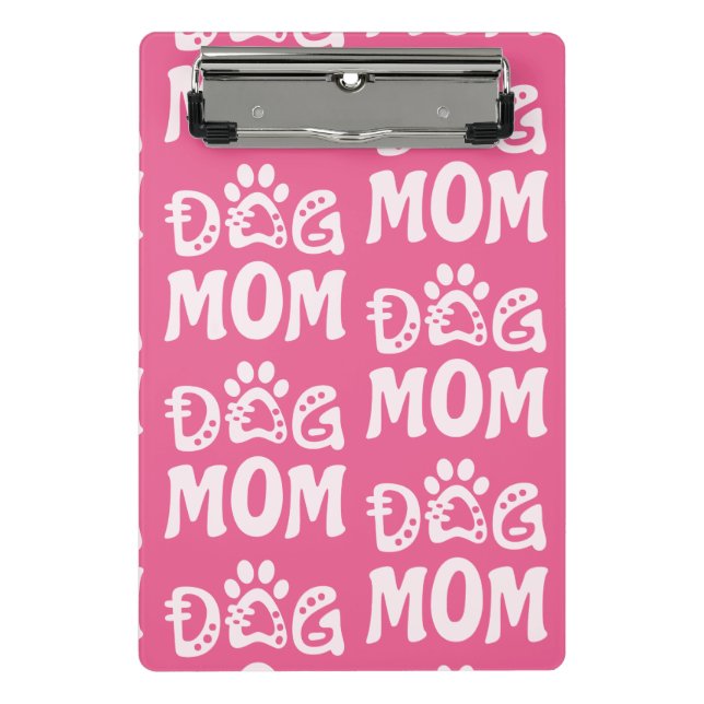 Dog Mom Mini Clipboard (Front)