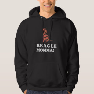 Dog Mom Mother's Day Sunflower Beagle Mom Hoodie