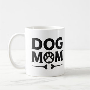 Dog Mom Mug – Cute Paw Print Gift for Dog Lovers