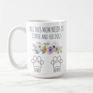 Dog Mom Mug - Personalized Dog Mom Gift for Women 