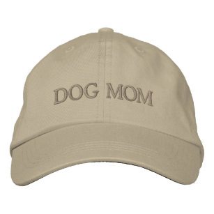 Dog Mom Neutral Embroidered Hat