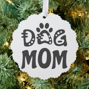 Dog Mom Ornament Card