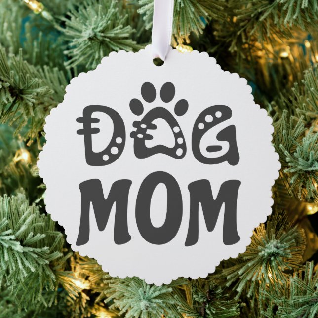 Dog Mom Ornament Card (Insitu (Tree))