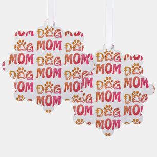 Dog Mom Ornament Card