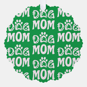 Dog Mom Ornament Card