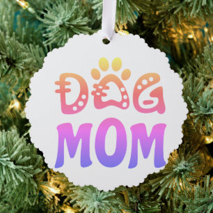Dog Mom Ornament Card