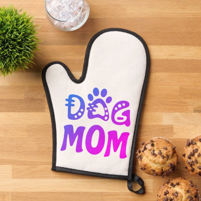 Dog Mom Oven Mitt (Top down)