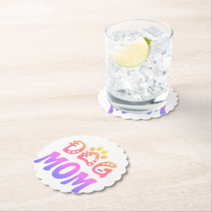 Dog Mom Paper Coaster