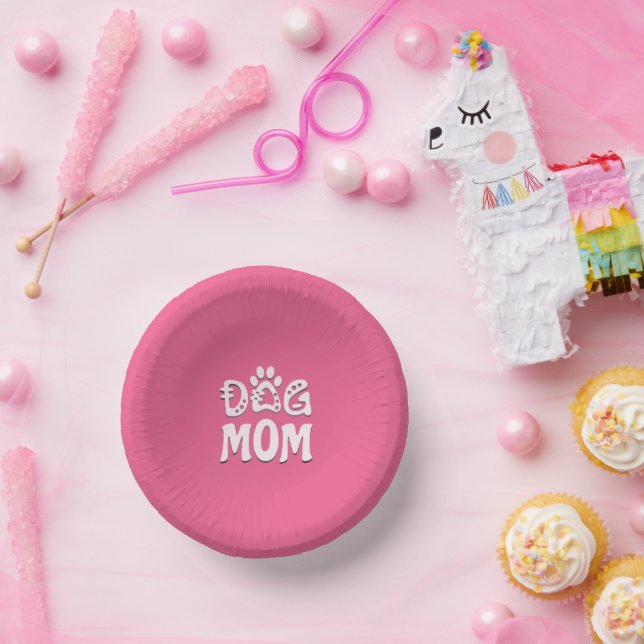 Dog Mom Paper Plate (Party)