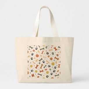 Dog Mom Park Bag   Terracotta & Sage Bone Pattern