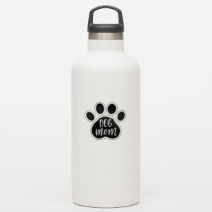 Dog Mom Paw 3" x 3" Custom-Cut Vinyl Stickers