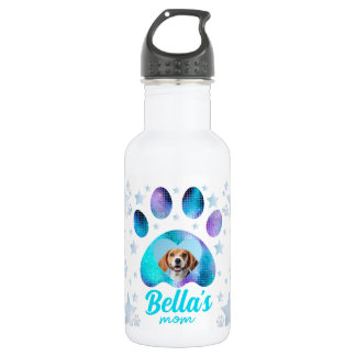 Dog Mom Paw Custom Photo 532 Ml Water Bottle
