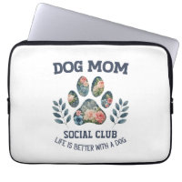 Dog Mom Paw Floral